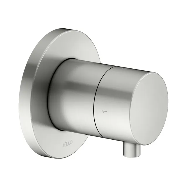 KEUCO IXMO Ab- und Umstellventil Unterputz für 2 Verbraucher IXMO Comfort, rund Edelstahl-finish