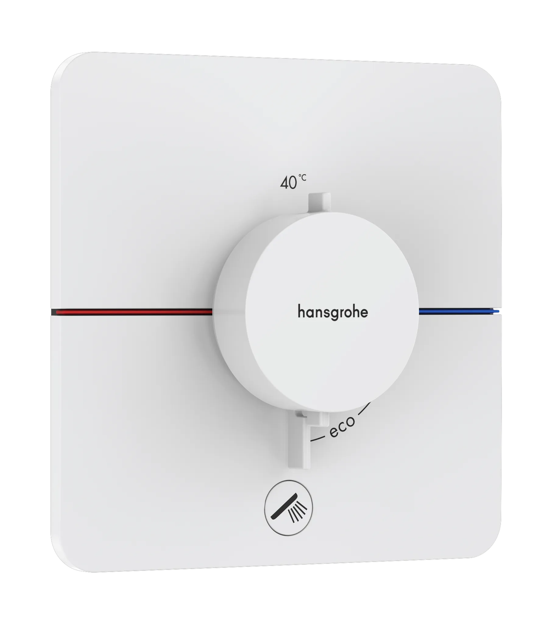 Hansgrohe ShowerSelect Comfort Q Thermostat Unterputz, 1 Verbraucher/1 Ausgang MW, Mattweiß Hansgrohe ShowerSelect Comfort Q Thermostat Unterputz, 1 Verbraucher/1 Ausgang MW, Mattweiß