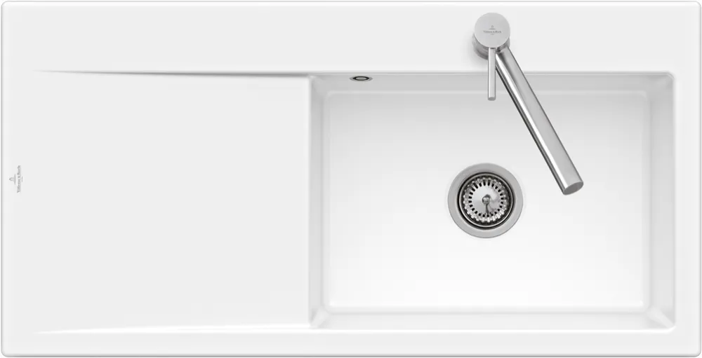 Villeroy & Boch Einbau-Küchenspülbecken „Subway Style“ 60 1000 × 510 × 220 mm, für Becken rechts in Fossil Villeroy & Boch Einbau-Küchenspülbecken „Subway Style“ 60 1000 × 510 × 220 mm, für Becken rechts in Fossil