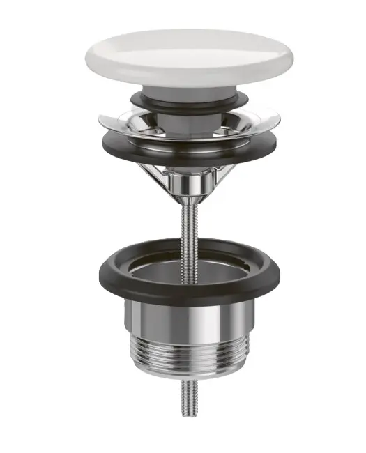 Villeroy & Boch Push-Open Ventil Zubehör Weißen Alpin 100x135x69.5 mm