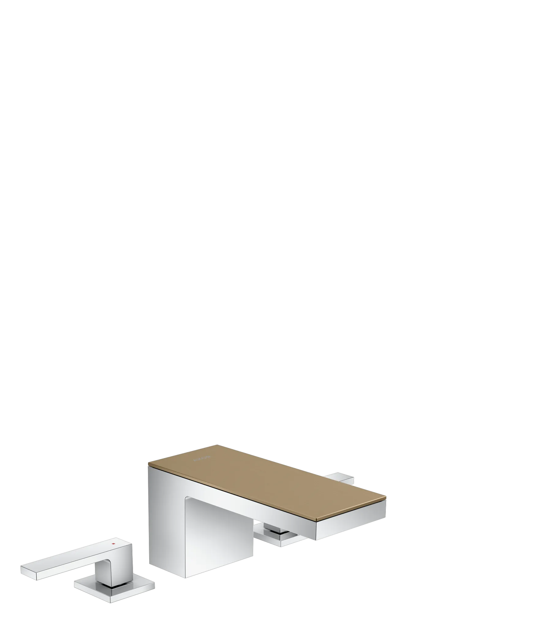 Hansgrohe AXOR MyEdition 3-Loch Waschtischarmatur 70 mit Push-Open Ablaufgarnitur, Chrom Hansgrohe AXOR MyEdition 3-Loch Waschtischarmatur 70 mit Push-Open Ablaufgarnitur, Chrom