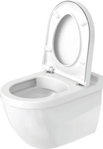 Wand-Tiefspül-WC „Starck 3“ 36,5 × 37,5 × 54 cm, Befestigung verdeckt, ohne Spülrand