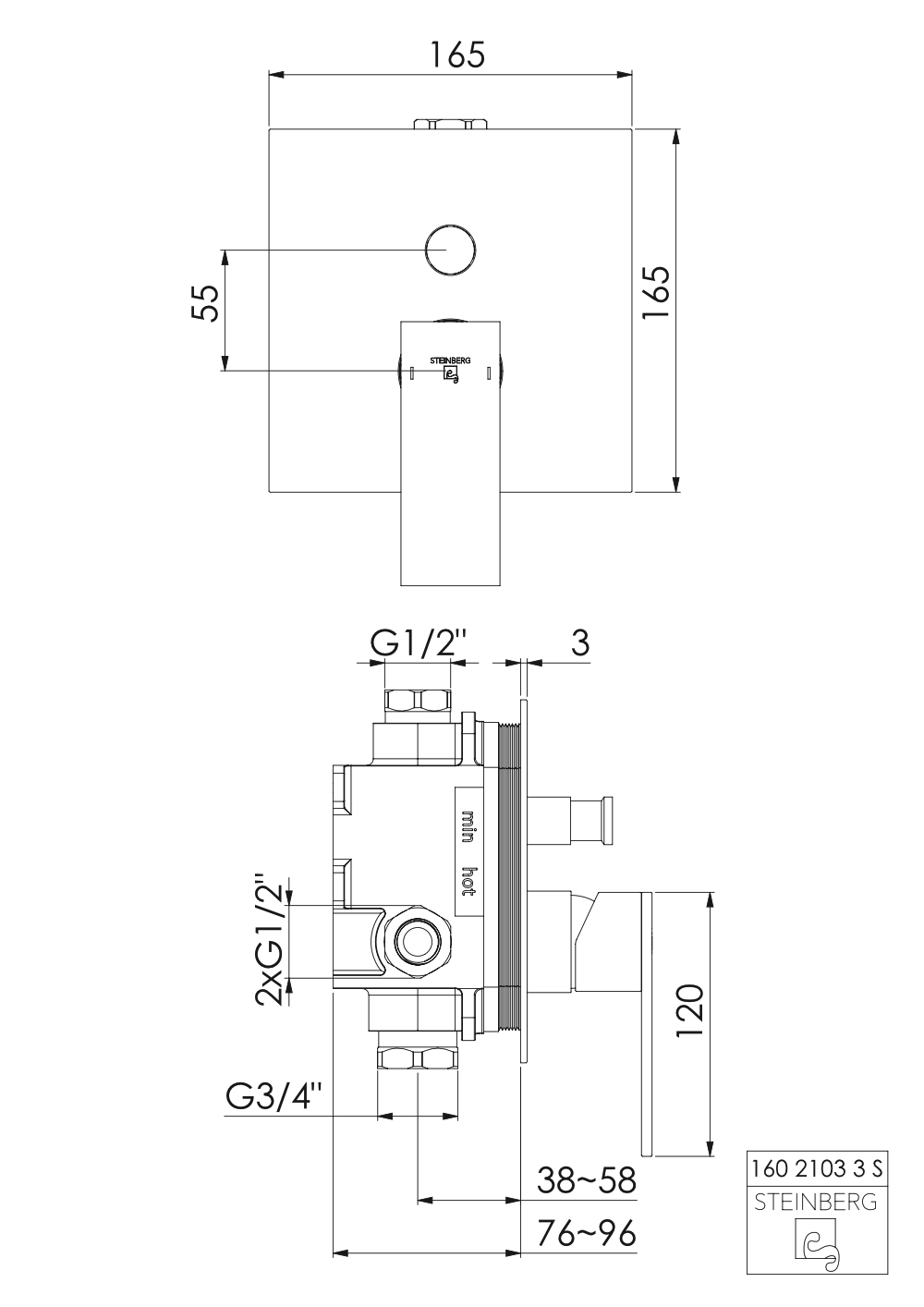 Serie 160 Fertigmontageset mit Umsteller Serie 160 Fertigmontageset mit Umsteller
