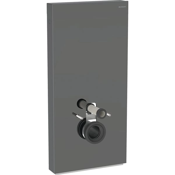 Monolith Sanitärmodul für Wand-WC, 101 cm, Frontverkleidung aus Glas: Glas lava, Aluminium schwarzchrom Monolith Sanitärmodul für Wand-WC, 101 cm, Frontverkleidung aus Glas: Glas lava, Aluminium schwarzchrom