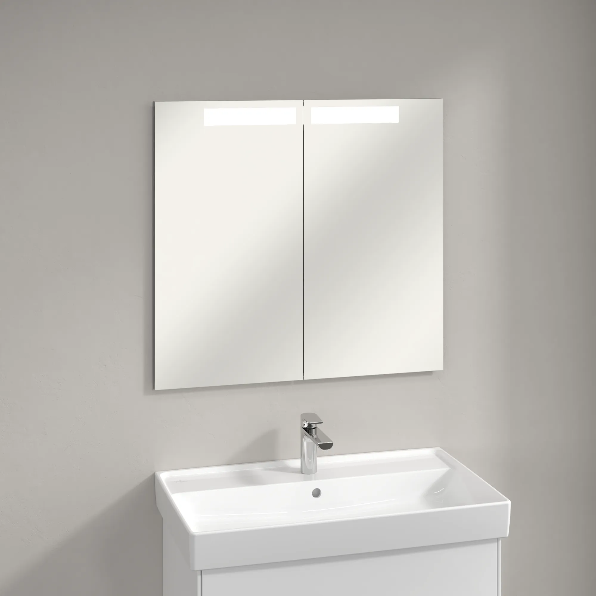 Villeroy & Boch Unterputz-Spiegelschrank „My View-In“ 80,1 × 74,7 × 10,7 × 10,7 cm