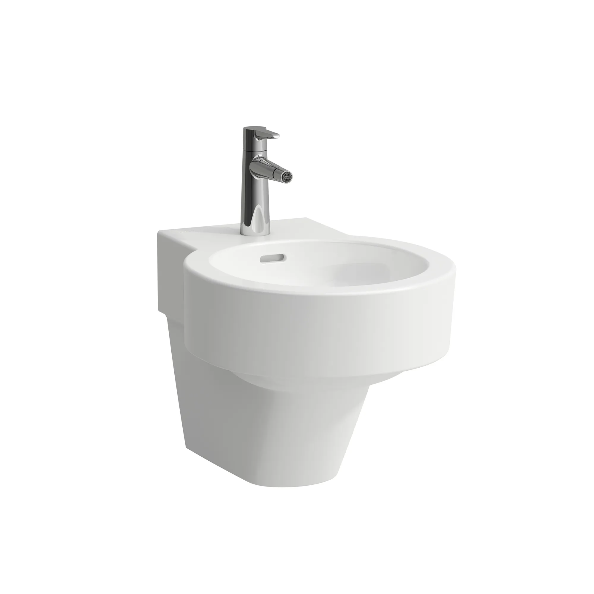 Wandbidet VAL 530x390 1 Hahnloch ohne seitliches Loch für Wasseranschluss weiß