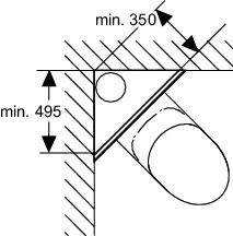 Modulbefestigung TECEprofil für variable Eckmontage