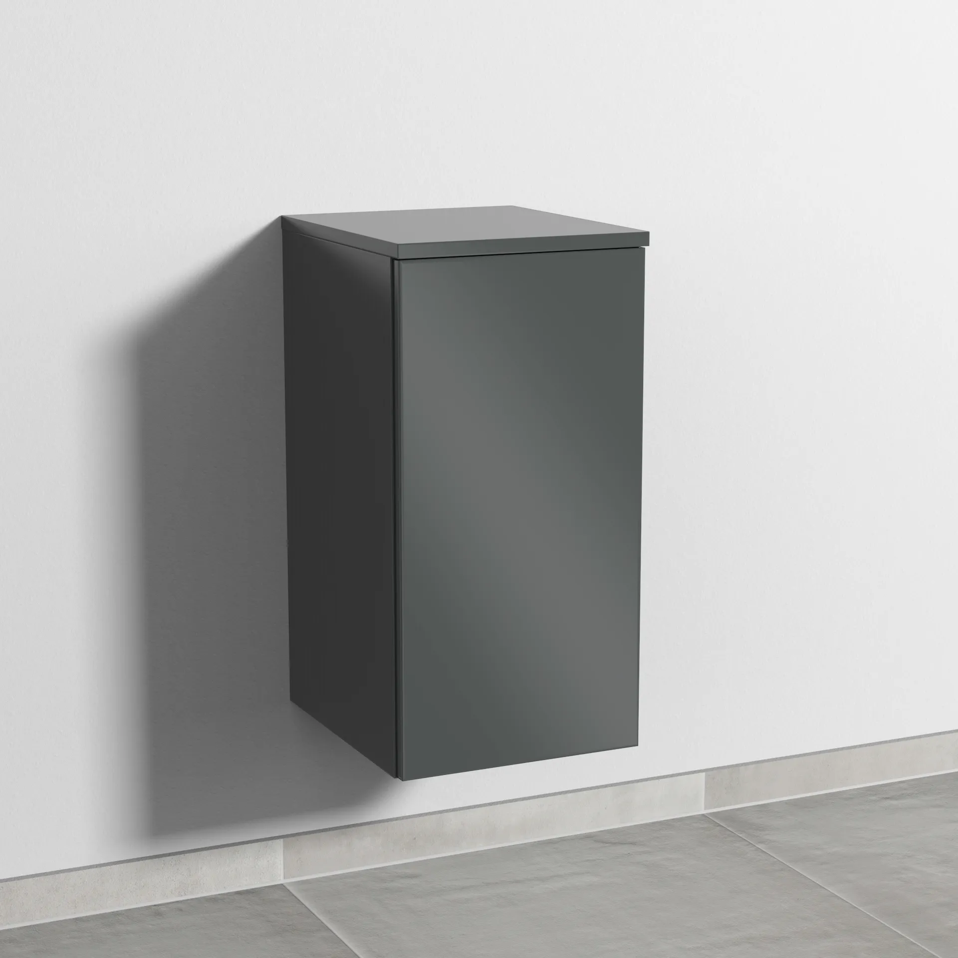 Sanipa Unterschrank „3way“ 300 × 580 × 345 mm Anschlag rechts, in Anthrazit (glanz), Anschlag rechts