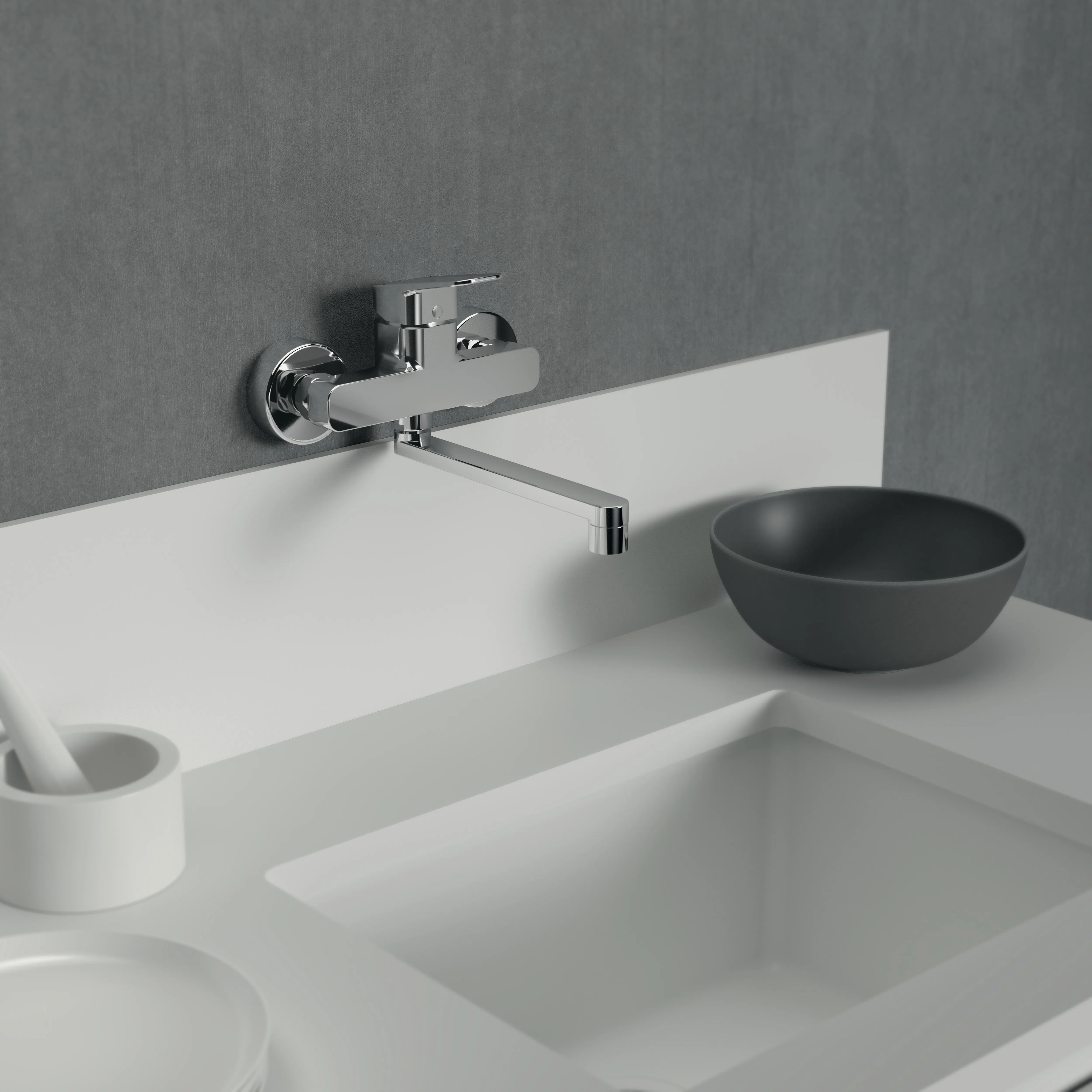 Ideal Standard Wand-Küchenarmatur Ceraplan Ausladung 238mm Chrom Ideal Standard Wand-Küchenarmatur Ceraplan Ausladung 238mm Chrom