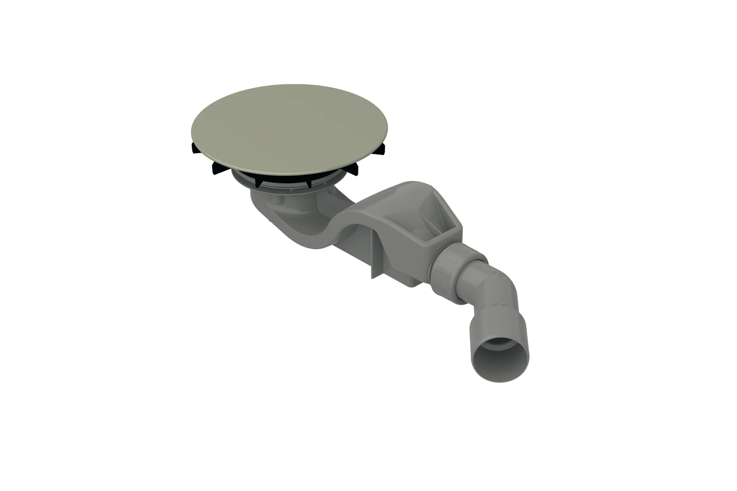 Bette Ablaufgarnitur für Duschwannen „BetteAir“ 50 Modell B525 152 mm in Flint