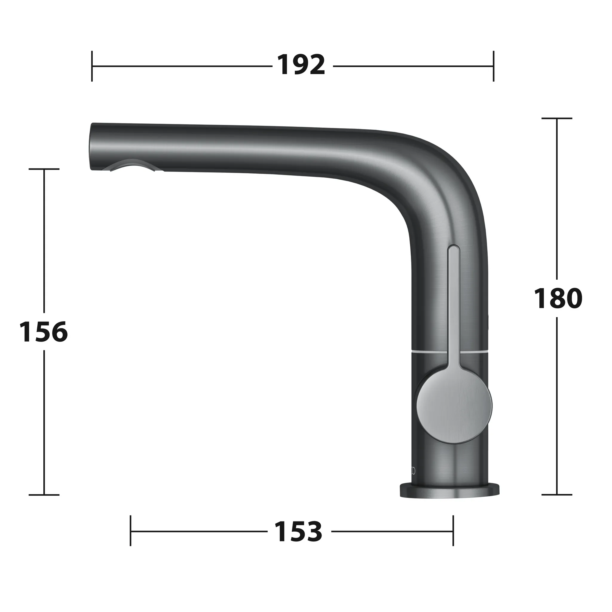 Edition 400 51505130100 Einhebel-Waschtischmischer 150 ohne Zugstangen-Ablaufgarnitur schwenkbar Schwarzchrom gebürstet Edition 400 51505130100 Einhebel-Waschtischmischer 150 ohne Zugstangen-Ablaufgarnitur schwenkbar Schwarzchrom gebürstet