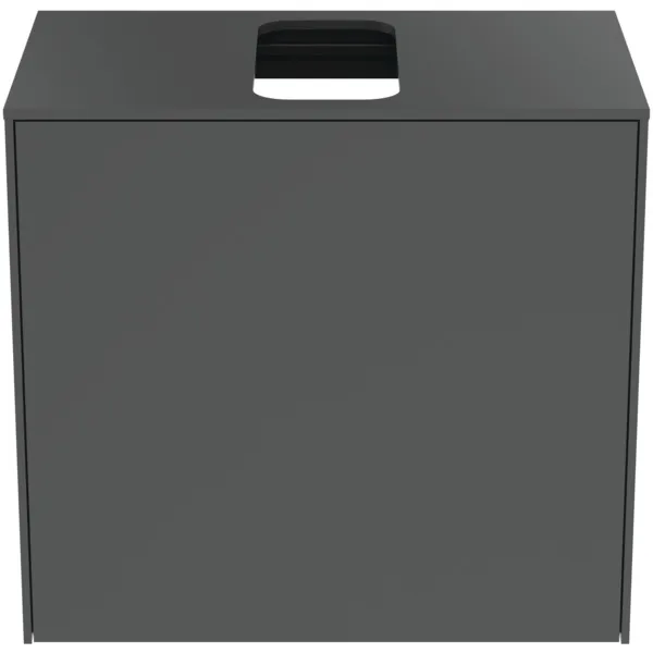 Ideal Standard Conca Waschtischunterschrank, Anthrazit matt, 1 Auszug, Push-Open mit Softclose, 602x373x550 mm