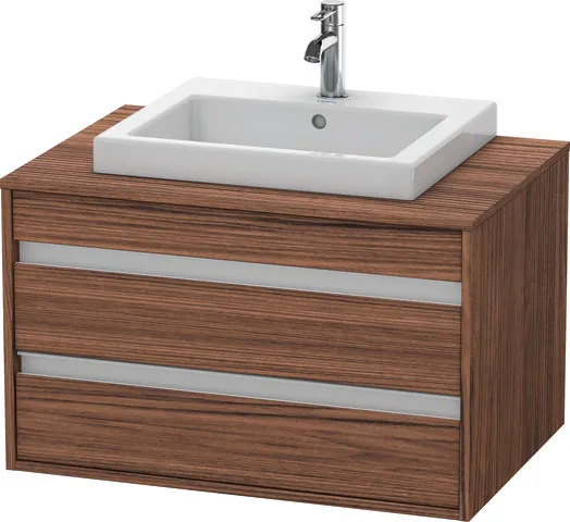 Duravit Waschtischunterschrank wandhängend „Ketho“ 80 × 49,6 × 55 cm Nussbaum Dunkel Duravit Waschtischunterschrank wandhängend „Ketho“ 80 × 49,6 × 55 cm Nussbaum Dunkel