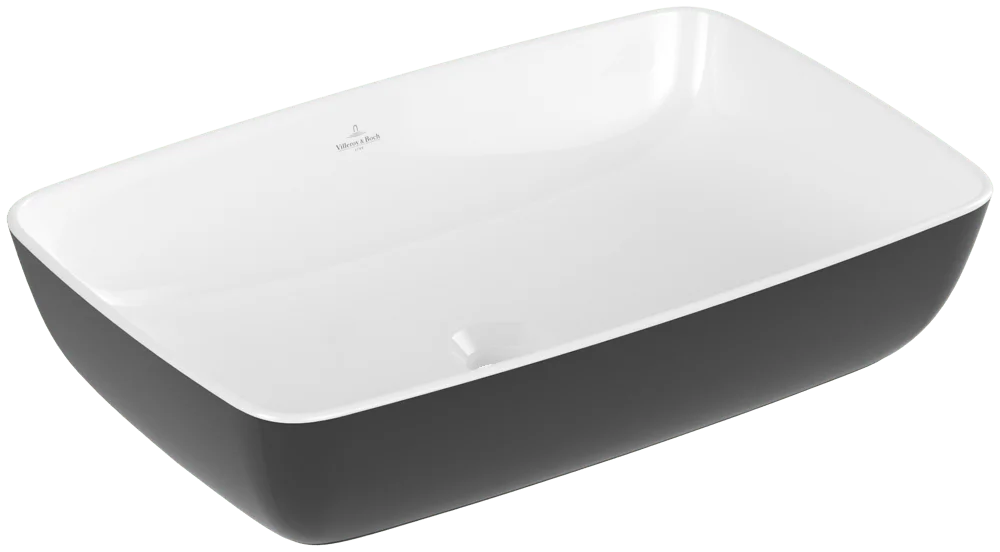 Villeroy & Boch Aufsatzwaschbecken Artis, 580x385x130 mm, Coal Black, TitanCeram, Classic, ohne Überlauf Villeroy & Boch Aufsatzwaschbecken Artis, 580x385x130 mm, Coal Black, TitanCeram, Classic, ohne Überlauf