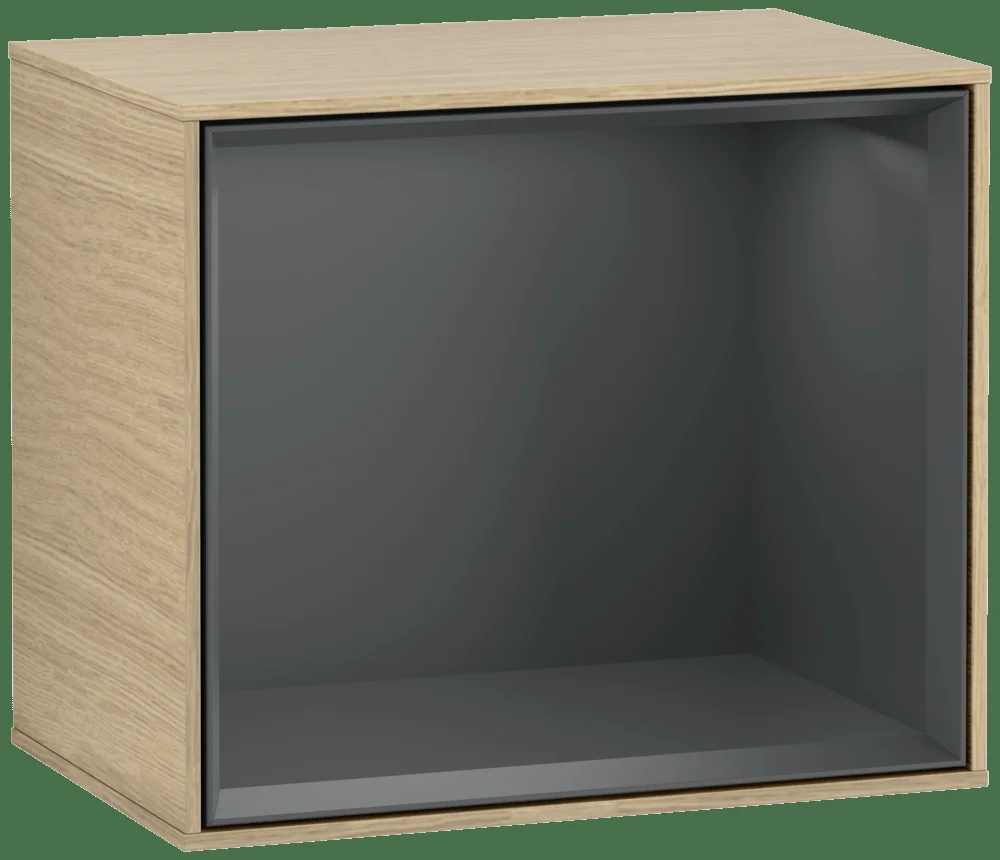 Villeroy & Boch Finion Regalmodul G58, 418x356x270mm, mit Beleuchtung, Holz, Oak Veneer / Midnight Blue Matt Lacquer