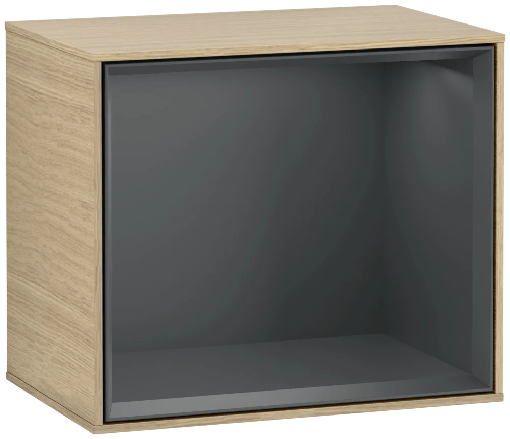 Villeroy & Boch Finion Regalmodul G58, 418x356x270mm, mit Beleuchtung, Holz, Oak Veneer / Midnight Blue Matt Lacquer Villeroy & Boch Finion Regalmodul G58, 418x356x270mm, mit Beleuchtung, Holz, Oak Veneer / Midnight Blue Matt Lacquer