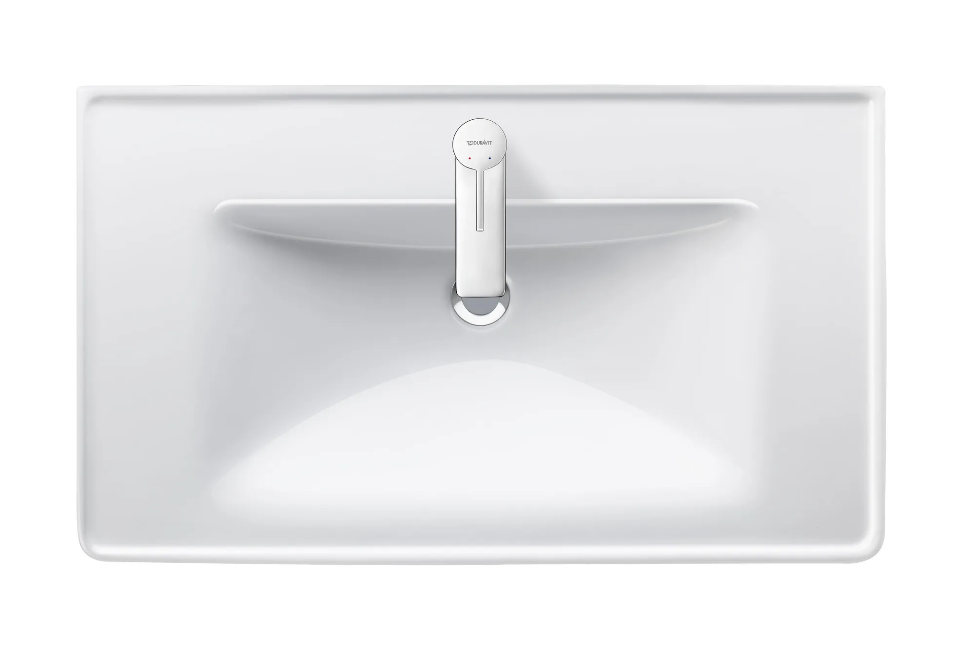 Wandwaschtisch „D-Neo“ 80 × 48 × 16,5 cm, mittig, Hahnlochposition mittig Wandwaschtisch „D-Neo“ 80 × 48 × 16,5 cm, mittig, Hahnlochposition mittig