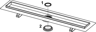 TECE Duschrinne „TECEdrainline“ Modell 3006000010 0140 in Schwarz (matt) TECE Duschrinne „TECEdrainline“ Modell 3006000010 0140 in Schwarz (matt)