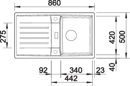 BLANCO LEXA 45 S BLANCO LEXA 45 S