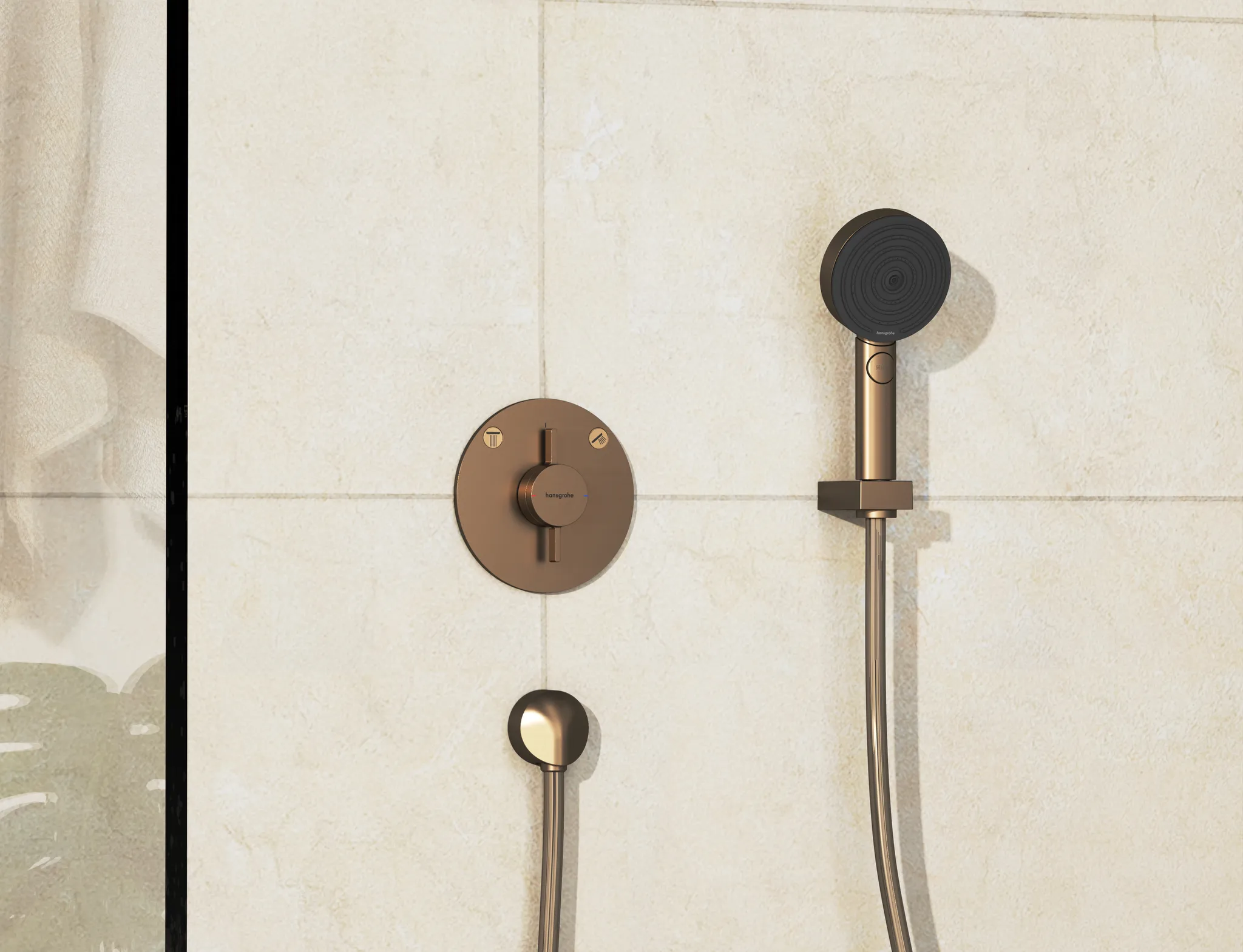 Hansgrohe DuoTurn S Mischer Unterputz für 2 Verbraucher Brushed Bronze Hansgrohe DuoTurn S Mischer Unterputz für 2 Verbraucher Brushed Bronze