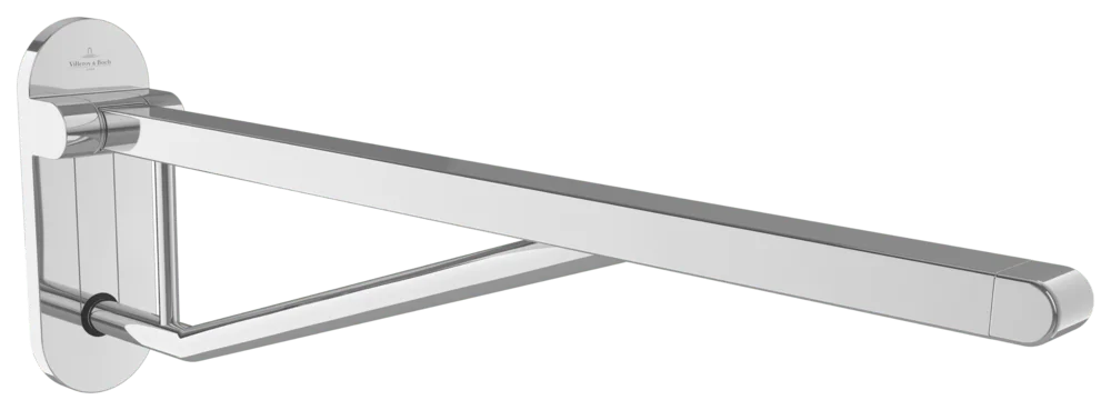 Villeroy & Boch ViCareDESIGN Klappgriff, Aluminium, 750 mm/850 mm, Edelstahl-Stütze, 25 mm Rohrdurchmesser Villeroy & Boch ViCareDESIGN Klappgriff, Aluminium, 750 mm/850 mm, Edelstahl-Stütze, 25 mm Rohrdurchmesser