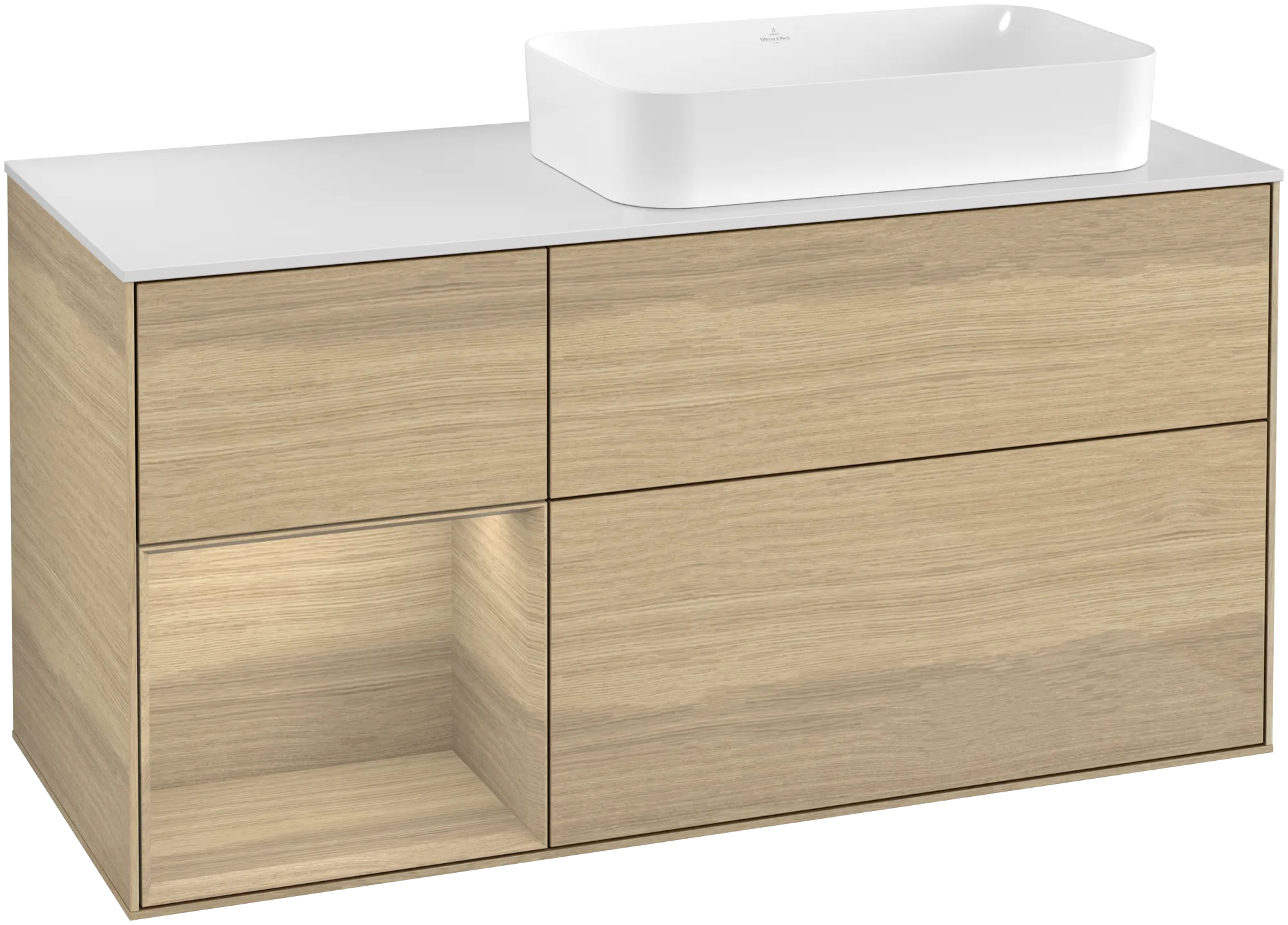 Villeroy & Boch Finion Waschbeckenunterschrank F27 1200x603x501mm mit Beleuchtung