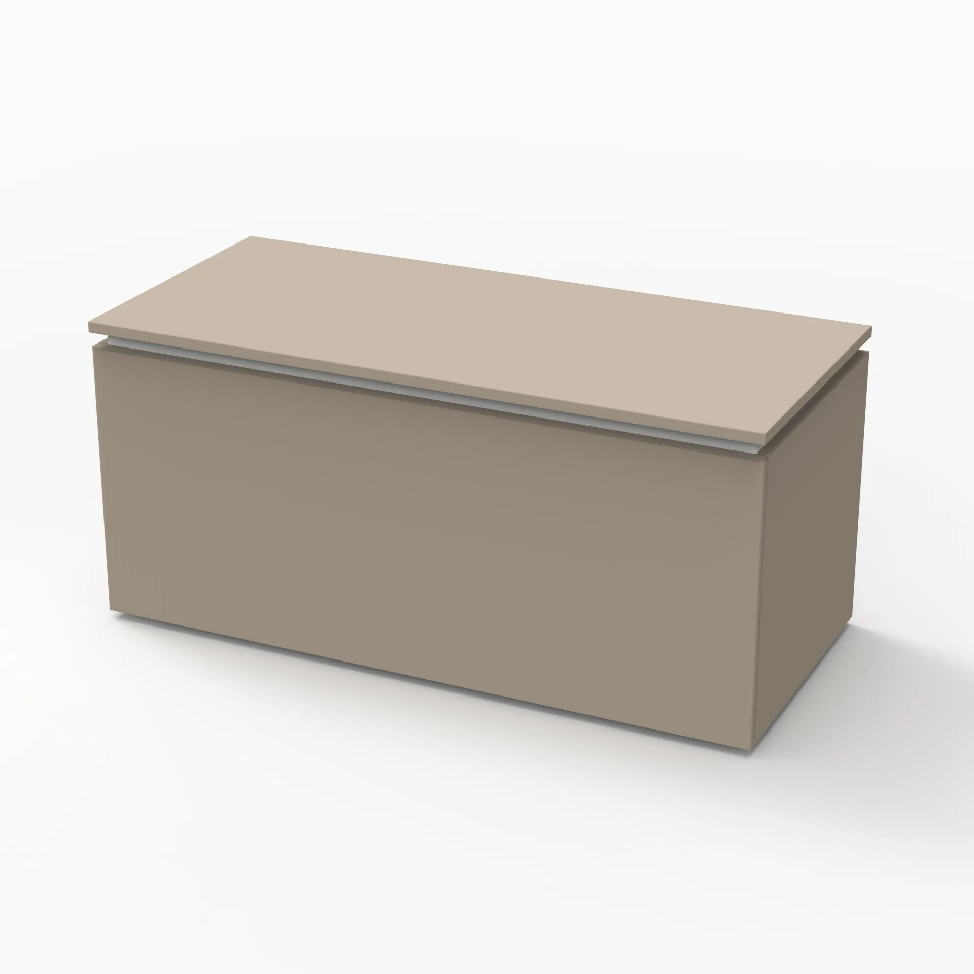 Sanipa Sitztruhe "2morrow" 1000 × 451 × 451 mm in Sandgrau (matt) Farbe: Sandgrau (matt)