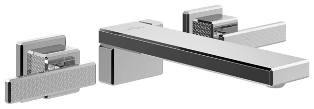 Zweihand-Waschtischarmatur „Mettlach“ 21,5 cm in Chrom