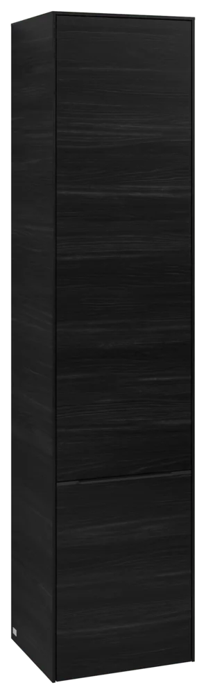 Villeroy & Boch Subway 3.0 Hochschrank, eckig, Black Oak, 400 x 1710 mm, 2 Türen, SoftClosing, Wandmontage
