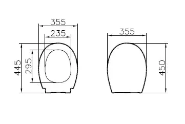 S20 WC-Sitz Universal ovale Form mit Absenkautomatik Duroplast Weiß Hochglanz S20 WC-Sitz Universal ovale Form mit Absenkautomatik Duroplast Weiß Hochglanz