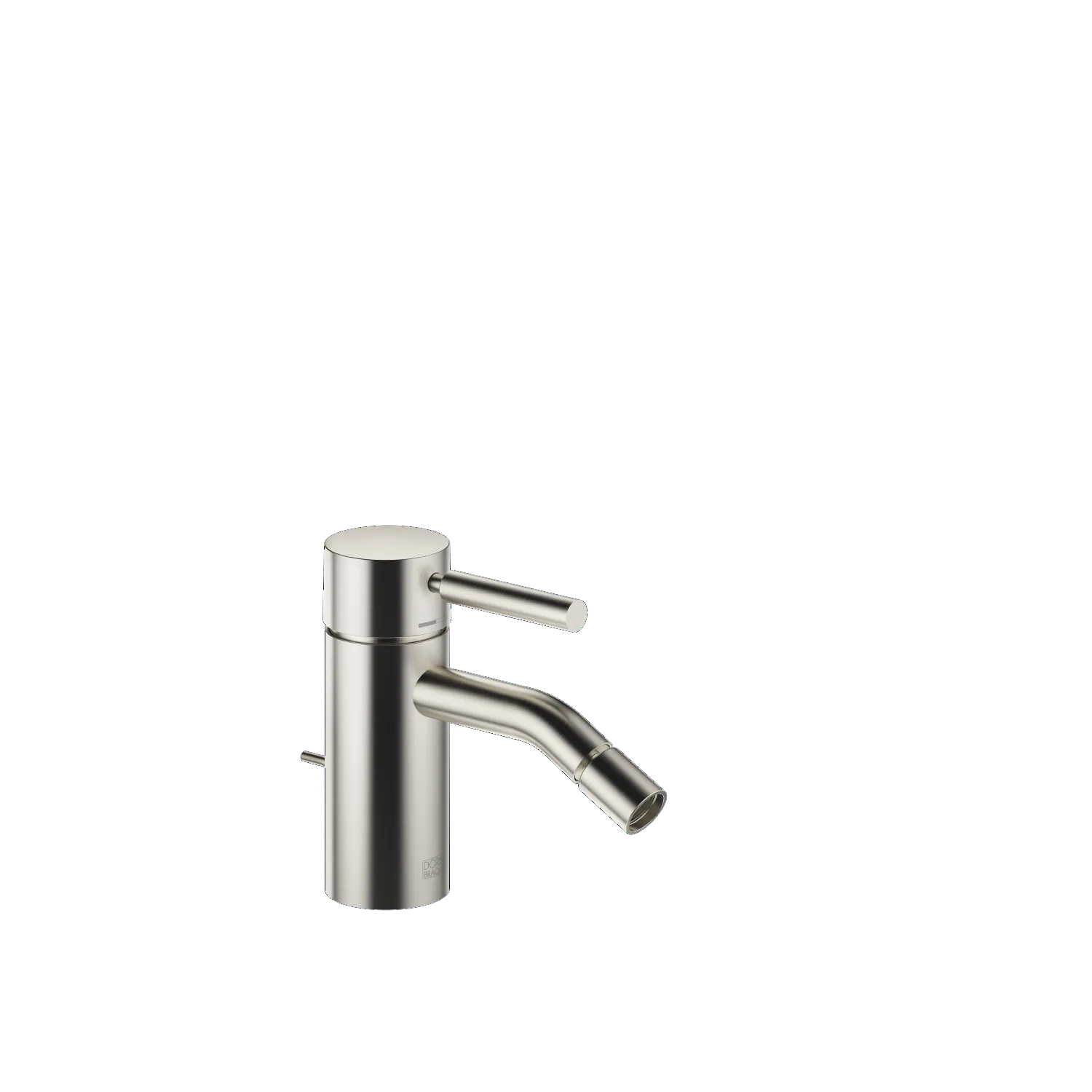 Dornbracht META Bidet-Einhandbatterie mit Ablaufgarnitur - Platin gebürstet