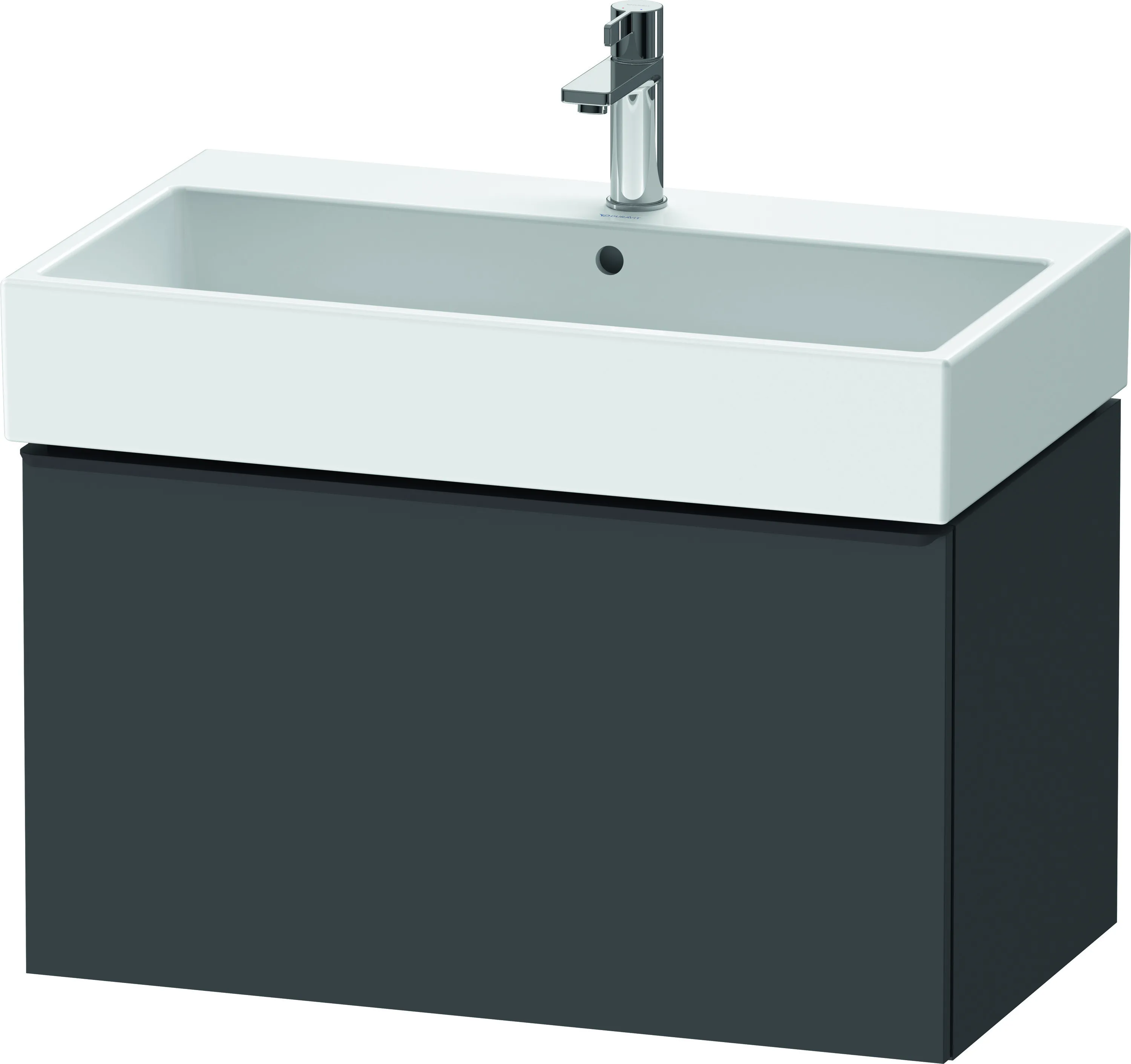 Duravit Waschtischunterschrank wandhängend „D-Neo“ 78,4 × 44 × 44,2 cm Graphit Matt