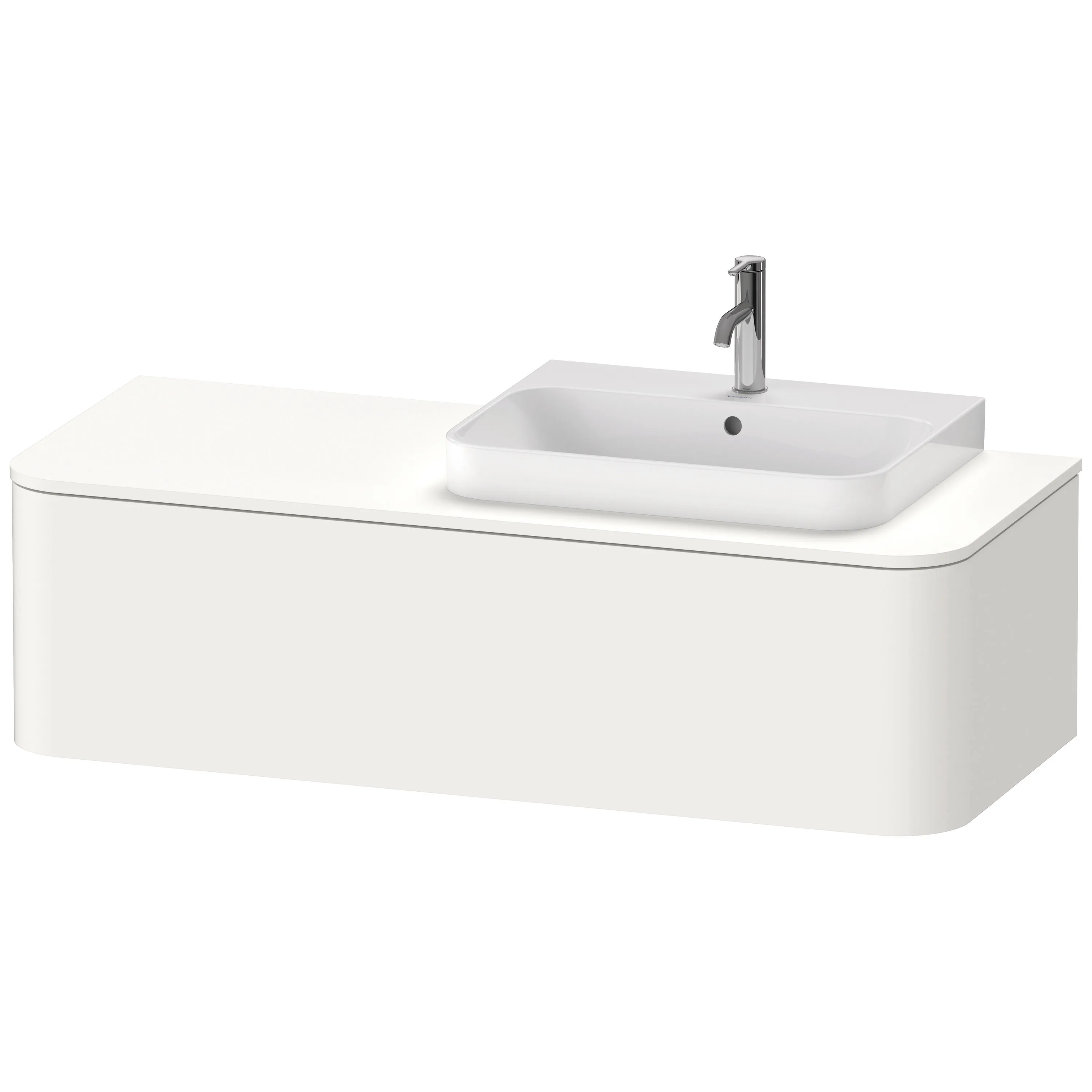 Duravit Waschtischunterschrank wandhängend „Happy D.2 Plus“ Weiß Supermatt
