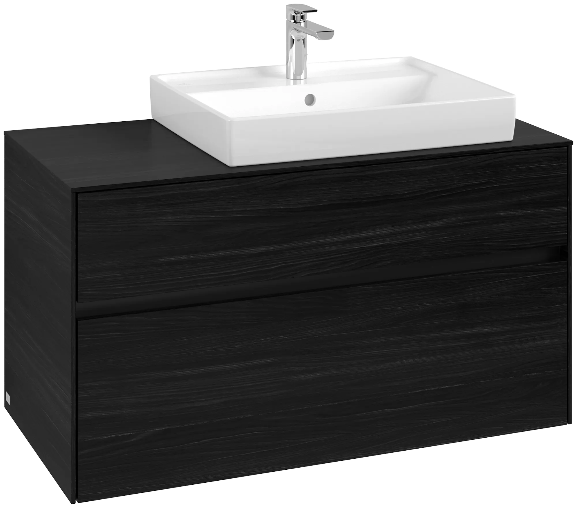 Villeroy & Boch Collaro Waschbeckenunterschrank C018B0, 1000 x 548 x 500 mm, Black Oak