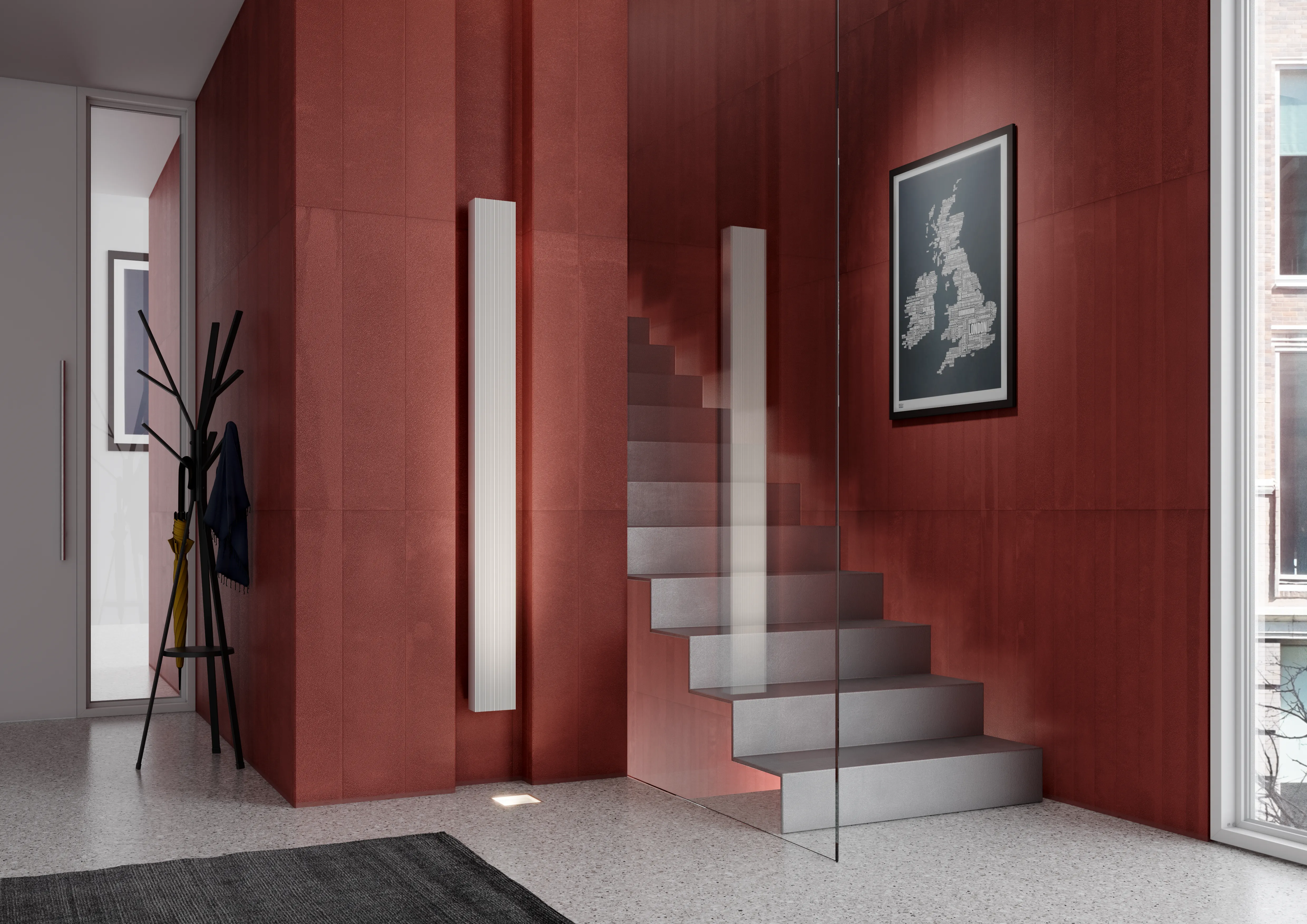 Kermi Design-Heizkörper „Bryce®“ 45 × 160 cm in Weiß (RAL 9016)