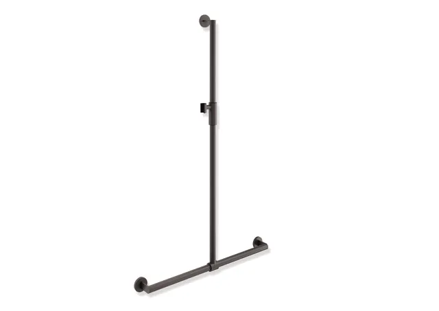 HEWI Haltegriff „System 900“ in Dunkelgrau Perlglimmer tiefmatt / Schwarz matt, Befestigung verdeckt HEWI Haltegriff „System 900“ in Dunkelgrau Perlglimmer tiefmatt / Schwarz matt, Befestigung verdeckt