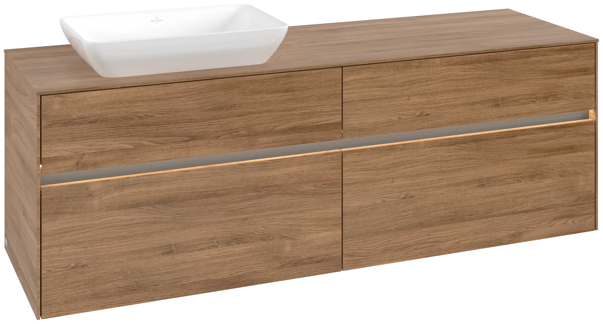 Villeroy & Boch Collaro Waschbeckenunterschrank C121B0, 1600x548x500mm, Kansas Oak