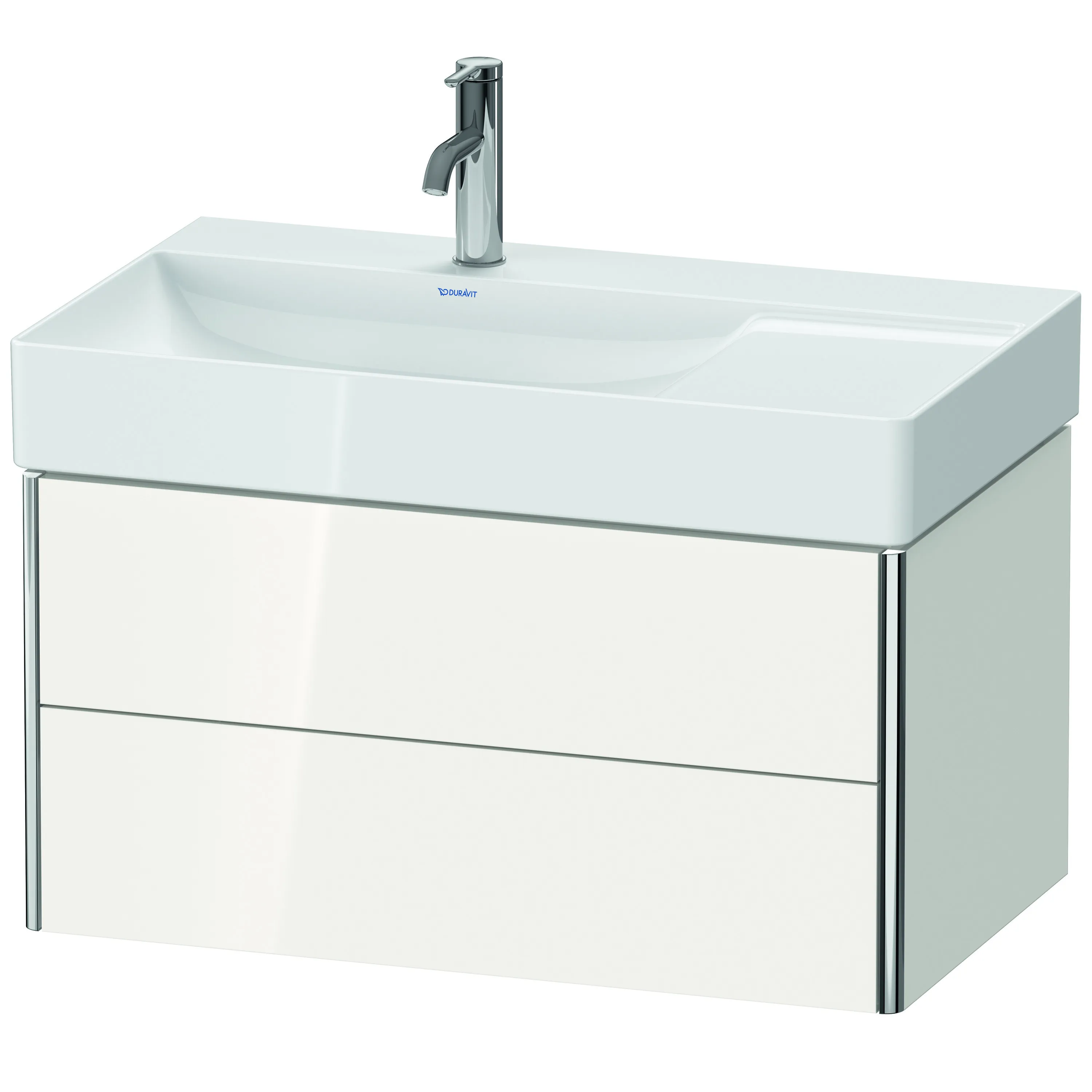 Duravit Waschtischunterschrank wandhängend „XSquare“ 78,4 × 39,7 × 46 cm Weiß Hochglanz Duravit Waschtischunterschrank wandhängend „XSquare“ 78,4 × 39,7 × 46 cm Weiß Hochglanz