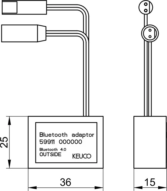 KEUCO Bluetooth Adapter für Elektronik-Waschtischmischer KEUCO Bluetooth Adapter für Elektronik-Waschtischmischer