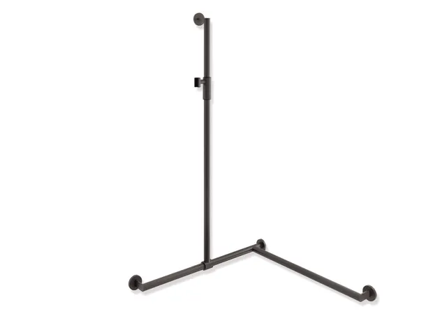 HEWI Haltegriff Ausführung rechts „System 900“ in Dunkelgrau Perlglimmer tiefmatt / Schwarz matt, Befestigung verdeckt HEWI Haltegriff Ausführung rechts „System 900“ in Dunkelgrau Perlglimmer tiefmatt / Schwarz matt, Befestigung verdeckt