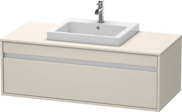 Duravit Waschtischunterschrank wandhängend „Ketho“ 120 × 42,6 × 55 cm Taupe Matt Duravit Waschtischunterschrank wandhängend „Ketho“ 120 × 42,6 × 55 cm Taupe Matt