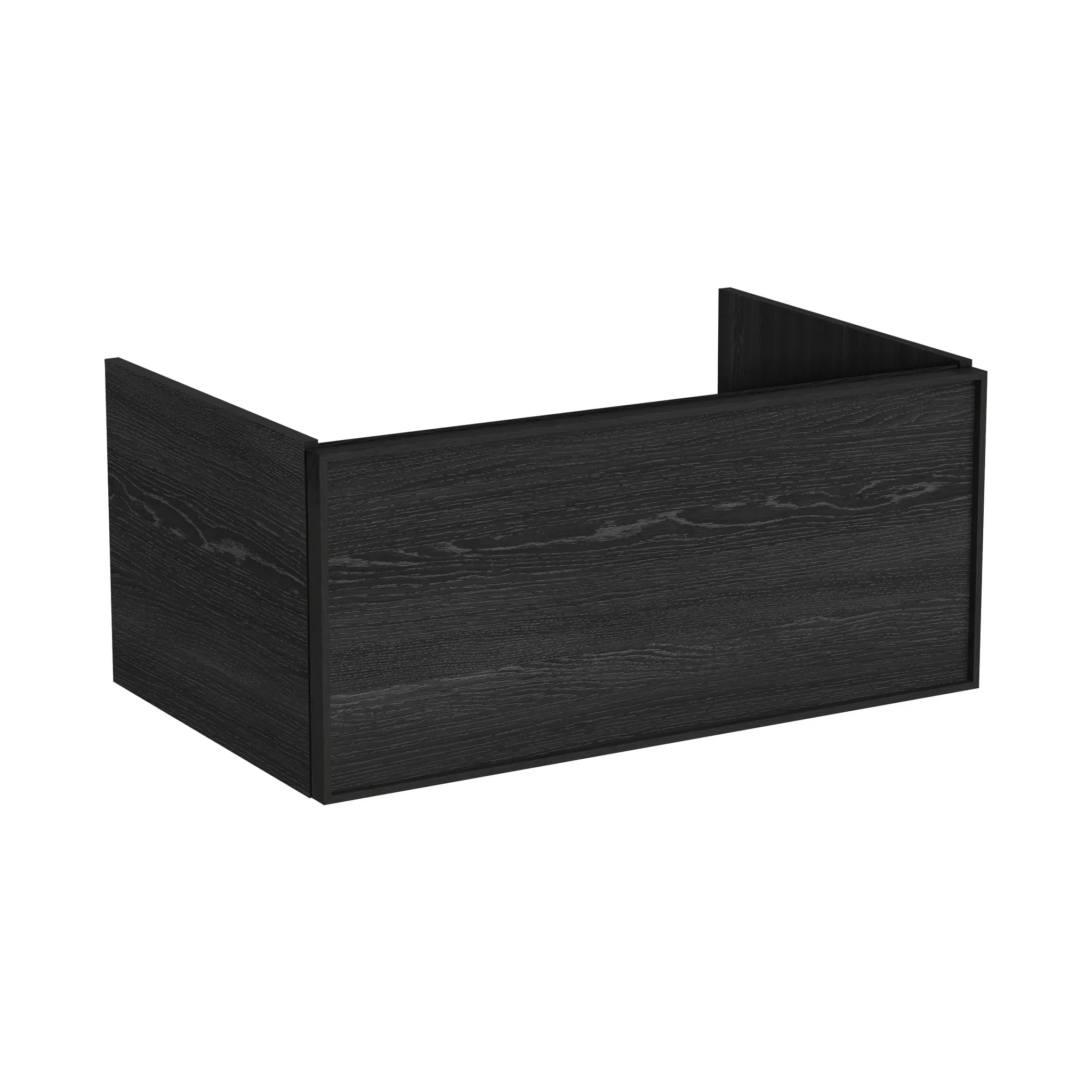 VitrA New Metropole Edge Waschtischunterschrank 78 x 49 x 35 cm, Eiche Schwarz