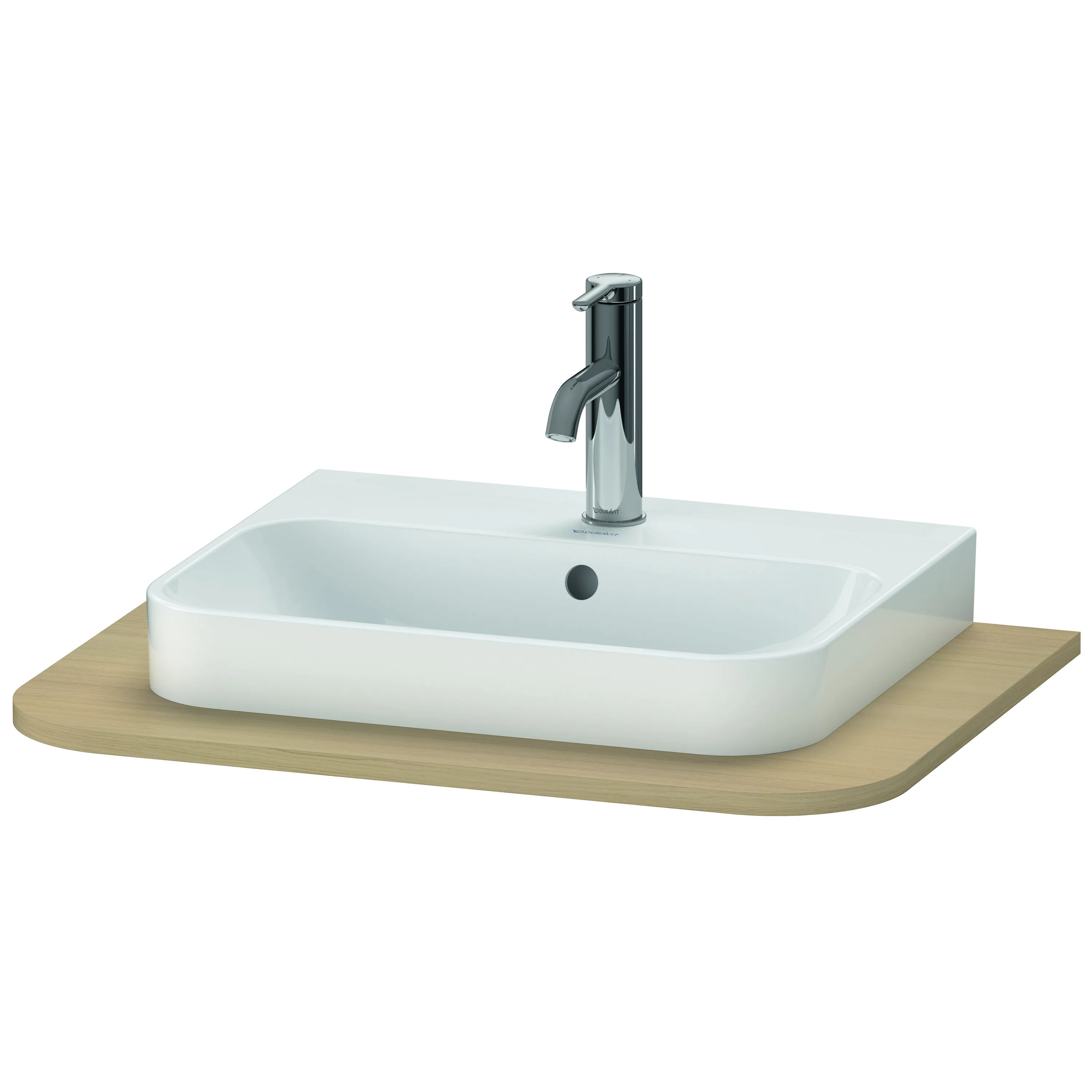 Duravit Konsole „Happy D.2 Plus“, mittig in Mediterrane Eiche