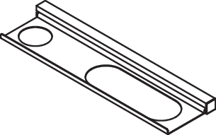 HEWI Ablage in 48,2 × 2,5 × 10,2 cm