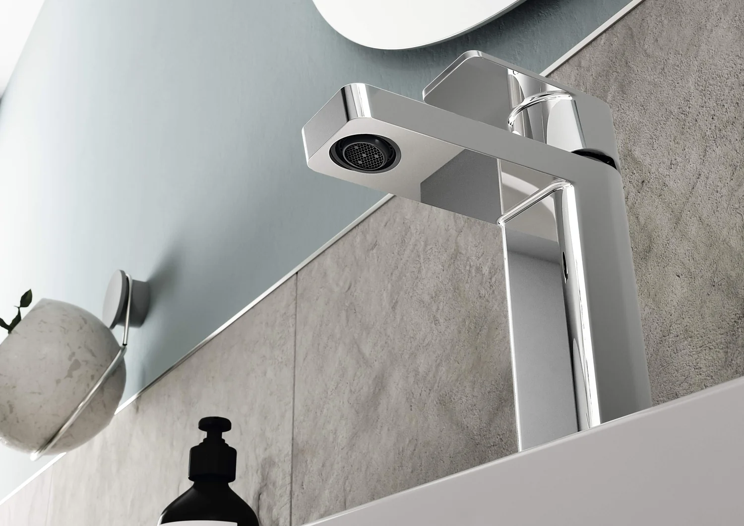 HansaSTELA Waschtischarmatur HansaSTELA 2021, Einhebelmischer, Ausladung 174mm, Chrom