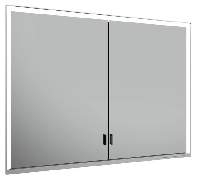 Royal Lumos 14314172301 Spiegelschrank Royal Lumos Wandeinbau, lange Türen 1000 × 735 × 165 mm silber-eloxiert