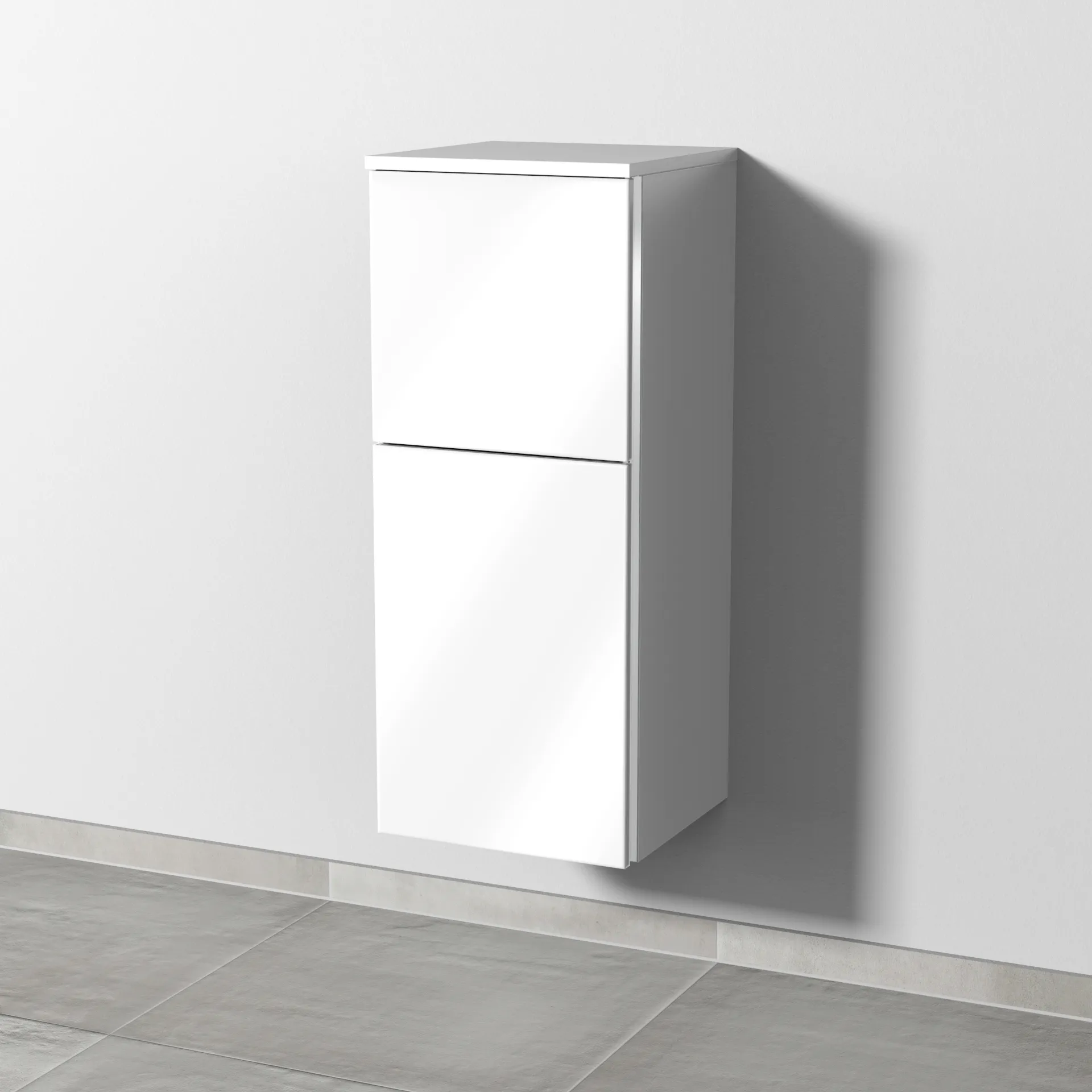Sanipa Mittelschrank „3way“ 350 × 850 × 345 mm Anschlag links, in Weiß (glanz), Anschlag links