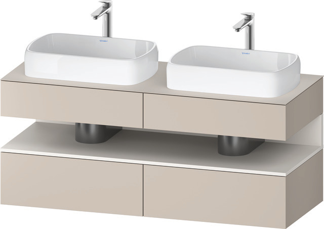 Duravit Waschtischunterschrank wandhängend „Qatego“ 140 × 60 × 55 cm