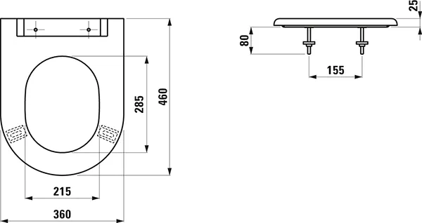 Laufen WC-Sitz „Liberty Line“, Quick Release