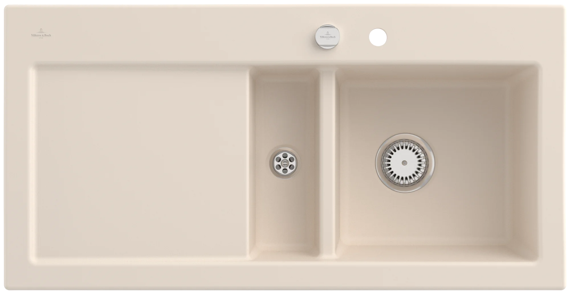 Villeroy & Boch Subway 60 Einbauspüle 1000x510mm Ivory CeramicPlus Villeroy & Boch Subway 60 Einbauspüle 1000x510mm Ivory CeramicPlus